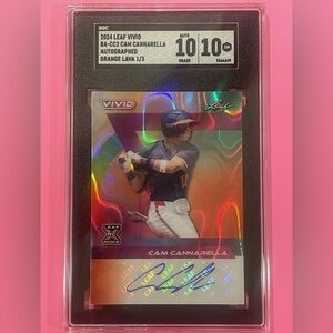 2024 Leaf Vivid SGC 10 GM Cam Cannarella Auto Orange Lava /3 #BA-CC2